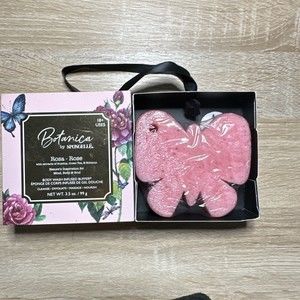 SPONGELLE - Botanical Rose Butterfly Body Wash Buffer 18+ Uses - New In Box